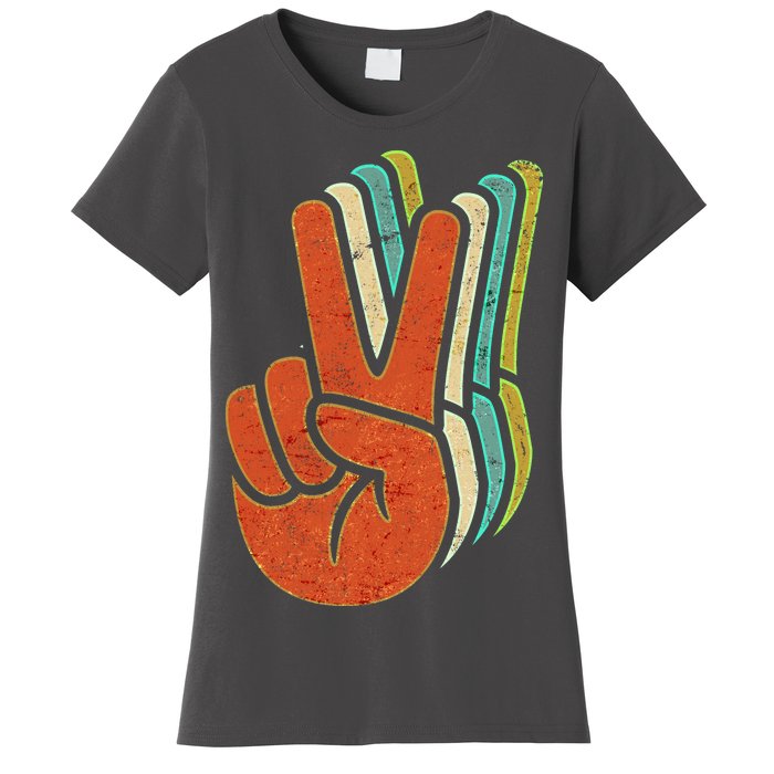 Retro Peace Symbol Hand Women's T-Shirt