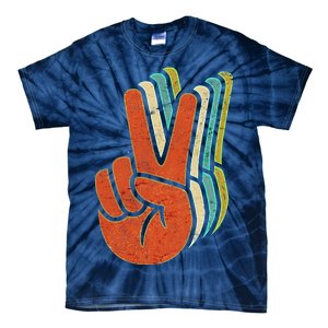 Retro Peace Symbol Hand Tie-Dye T-Shirt