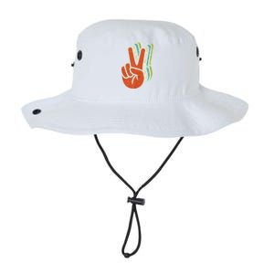 Retro Peace Symbol Hand Legacy Cool Fit Booney Bucket Hat