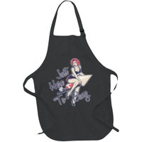 Retro Pin Up Just Here To Bang Apron