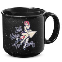 Retro Pin Up Just Here To Bang 15oz Campfire Ceramic Mug