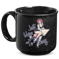 Retro Pin Up Just Here To Bang 15oz Campfire Ceramic Mug