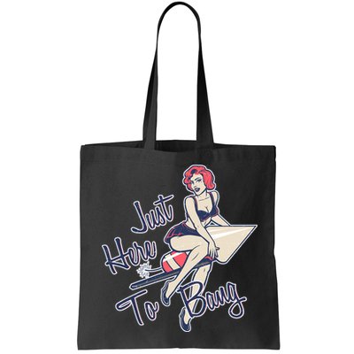 Retro Pin Up Just Here To Bang Bag