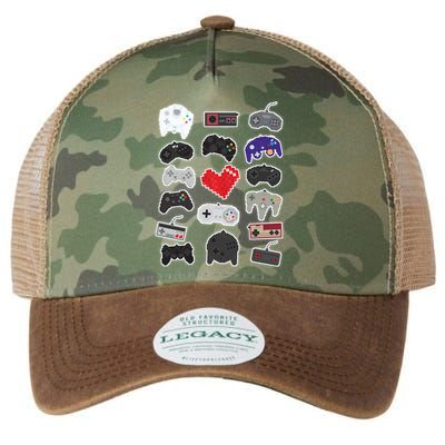 Retro Pixel Remote Love Legacy Tie Dye Trucker Hat