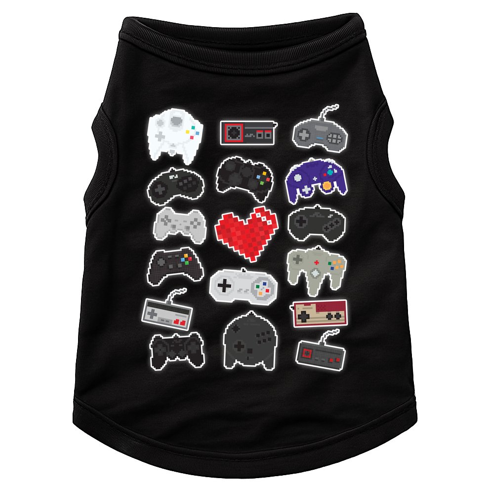 Retro Pixel Remote Love Doggie Tank