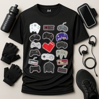 Retro Pixel Remote Love Performance Shirt