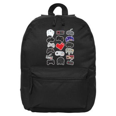 Retro Pixel Remote Love 16 in Basic Backpack
