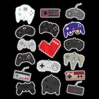Retro Pixel Remote Love 16 in Basic Backpack
