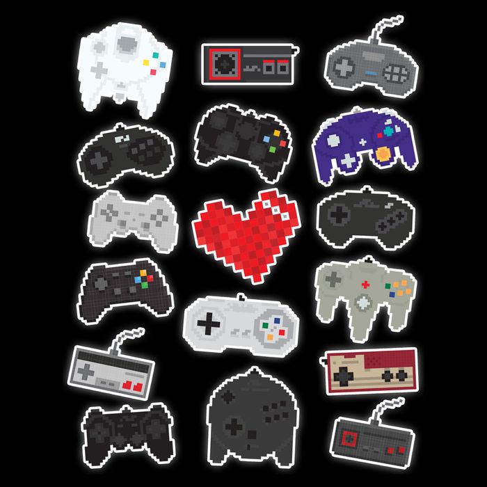 Retro Pixel Remote Love 16 in Basic Backpack