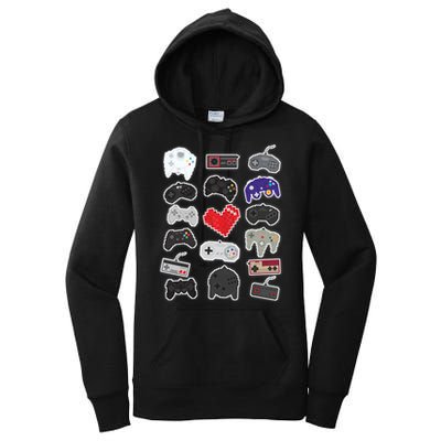Retro Pixel Remote Love Women's Pullover Hoodie