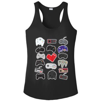 Retro Pixel Remote Love Ladies PosiCharge Competitor Racerback Tank