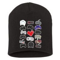 Retro Pixel Remote Love Short Acrylic Beanie