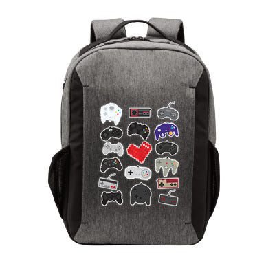 Retro Pixel Remote Love Vector Backpack