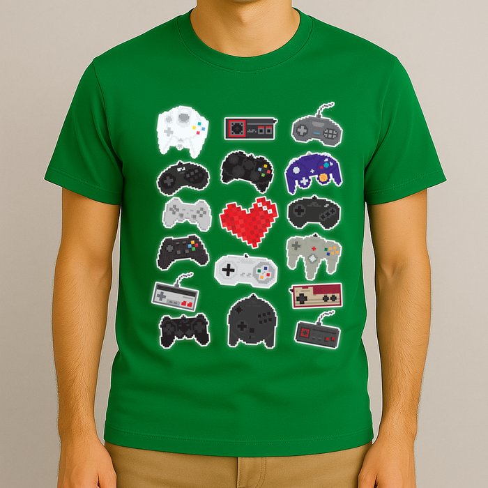Retro Pixel Remote Love T-Shirt