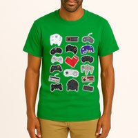 Retro Pixel Remote Love Tall T-Shirt