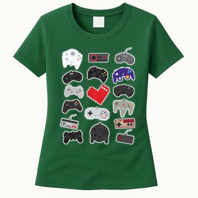 Retro Pixel Remote Love Womens T-Shirt