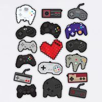 Retro Pixel Remote Love Garment-Dyed Sweatshirt