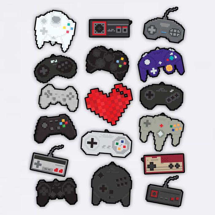 Retro Pixel Remote Love Garment-Dyed Sweatshirt