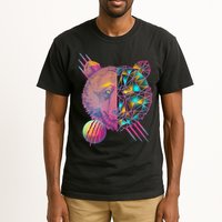 Retro Polygon Bear Vintage 80's Tall T-Shirt