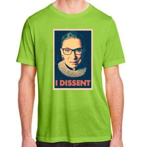 Retro Poster Ruth Bader Ginsburg I Dissent RBG Adult ChromaSoft Performance T-Shirt