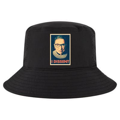 Retro Poster Ruth Bader Ginsburg I Dissent RBG Cool Comfort Performance Bucket Hat