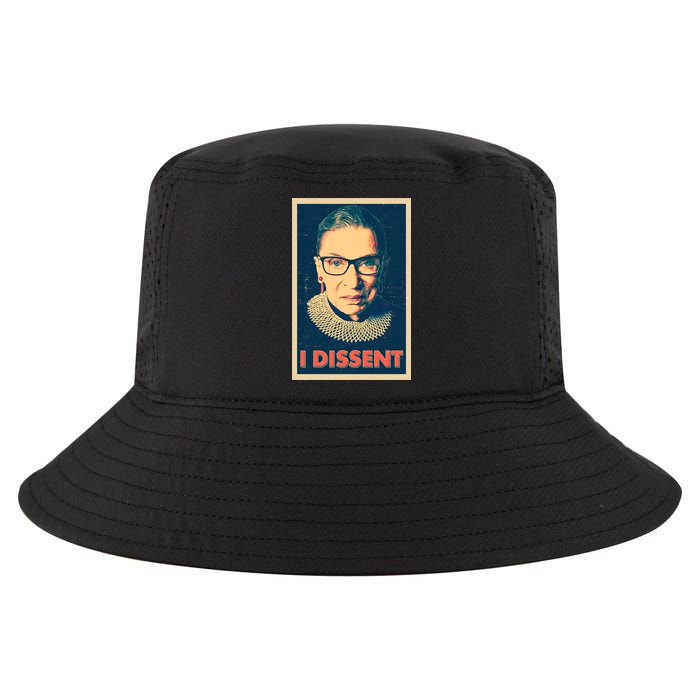 Retro Poster Ruth Bader Ginsburg I Dissent RBG Cool Comfort Performance Bucket Hat
