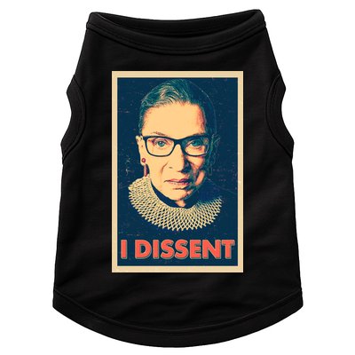 Retro Poster Ruth Bader Ginsburg I Dissent RBG Doggie Tank