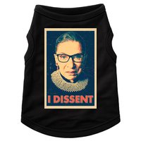 Retro Poster Ruth Bader Ginsburg I Dissent RBG Doggie Tank