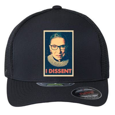 Retro Poster Ruth Bader Ginsburg I Dissent RBG Flexfit Unipanel Trucker Cap