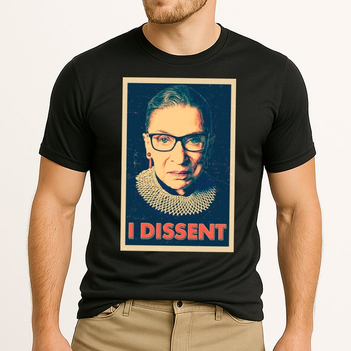 Retro Poster Ruth Bader Ginsburg I Dissent RBG Performance Shirt