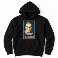 Retro Poster Ruth Bader Ginsburg I Dissent RBG Hoodie