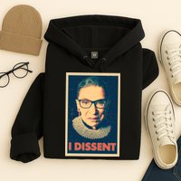 Retro Poster Ruth Bader Ginsburg I Dissent RBG Hoodie