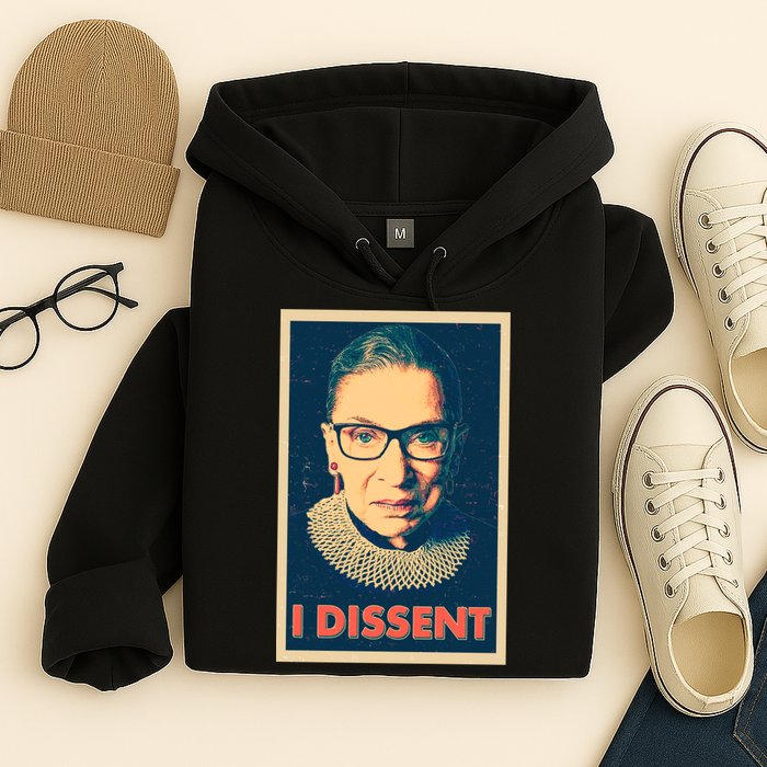Retro Poster Ruth Bader Ginsburg I Dissent RBG Hoodie
