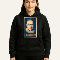 Retro Poster Ruth Bader Ginsburg I Dissent RBG Hoodie