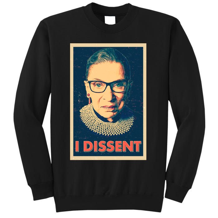 Retro Poster Ruth Bader Ginsburg I Dissent RBG Sweatshirt