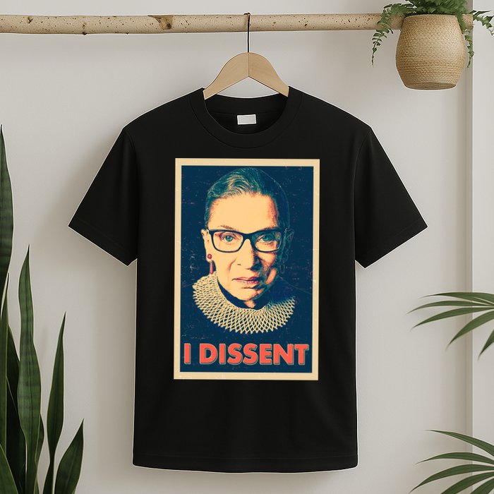 Retro Poster Ruth Bader Ginsburg I Dissent RBG T-Shirt