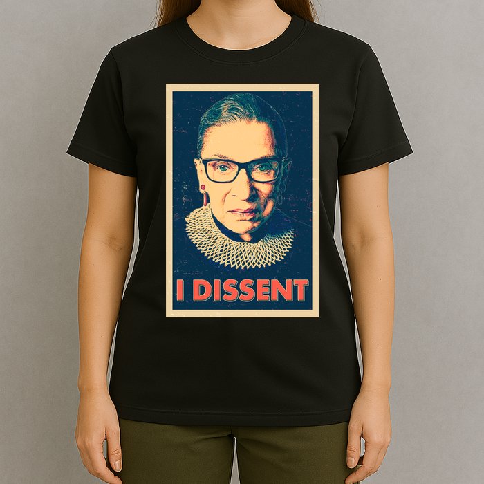 Retro Poster Ruth Bader Ginsburg I Dissent RBG T-Shirt