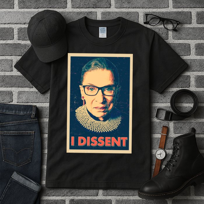 Retro Poster Ruth Bader Ginsburg I Dissent RBG Tall T-Shirt