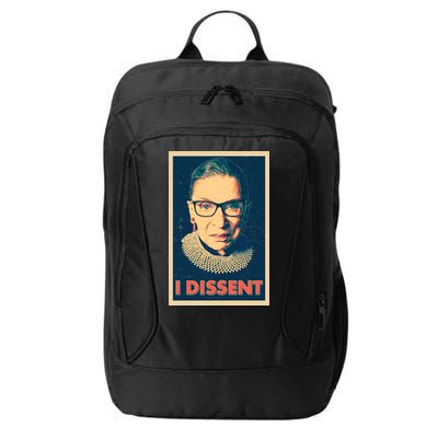 Retro Poster Ruth Bader Ginsburg I Dissent RBG City Backpack