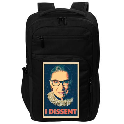Retro Poster Ruth Bader Ginsburg I Dissent RBG Impact Tech Backpack