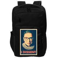 Retro Poster Ruth Bader Ginsburg I Dissent RBG Impact Tech Backpack
