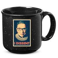 Retro Poster Ruth Bader Ginsburg I Dissent RBG 15oz Campfire Ceramic Mug