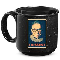 Retro Poster Ruth Bader Ginsburg I Dissent RBG 15oz Campfire Ceramic Mug