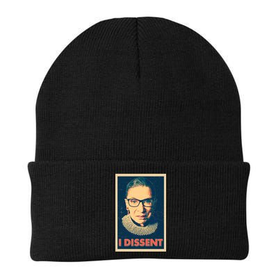 Retro Poster Ruth Bader Ginsburg I Dissent RBG Beanie