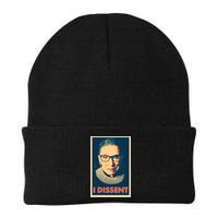 Retro Poster Ruth Bader Ginsburg I Dissent RBG Beanie