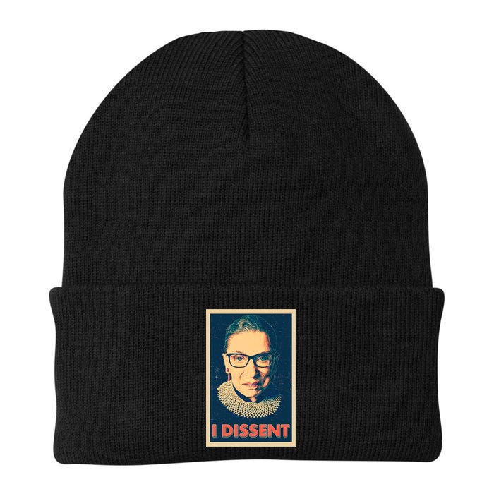 Retro Poster Ruth Bader Ginsburg I Dissent RBG Beanie