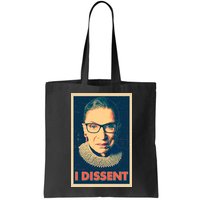 Retro Poster Ruth Bader Ginsburg I Dissent RBG Bag