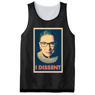 Retro Poster Ruth Bader Ginsburg I Dissent RBG Mesh Reversible Basketball Jersey Tank