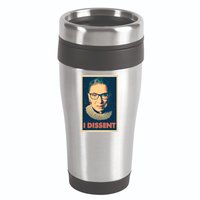 Retro Poster Ruth Bader Ginsburg I Dissent RBG 16oz Travel Tumbler