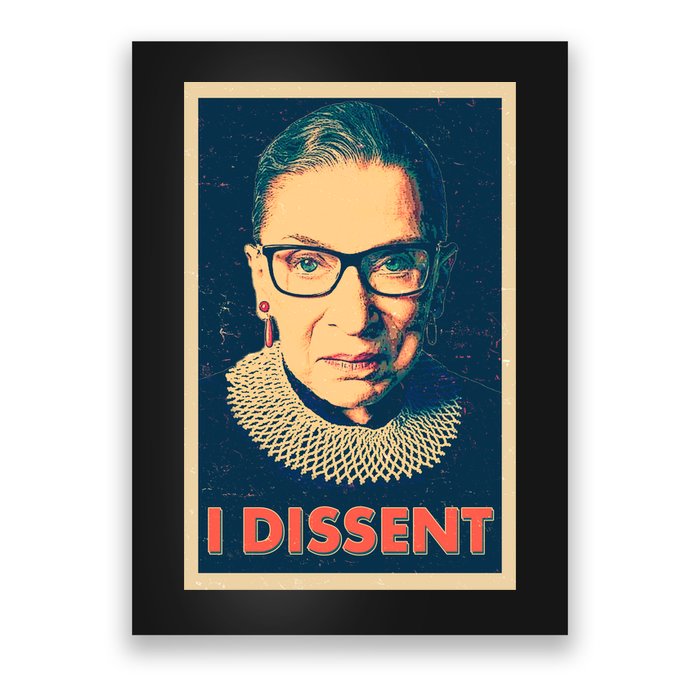 Retro Poster Ruth Bader Ginsburg I Dissent RBG Poster